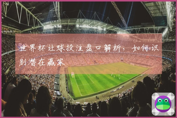 世界杯让球投注盘口解析，如何识别潜在赢家